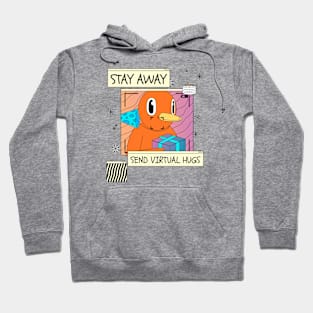 social distancing, covid 19, stay home Hoodie